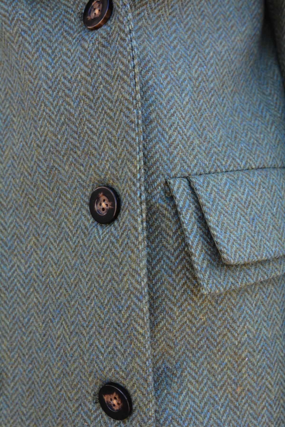 Pleats Blazer Green