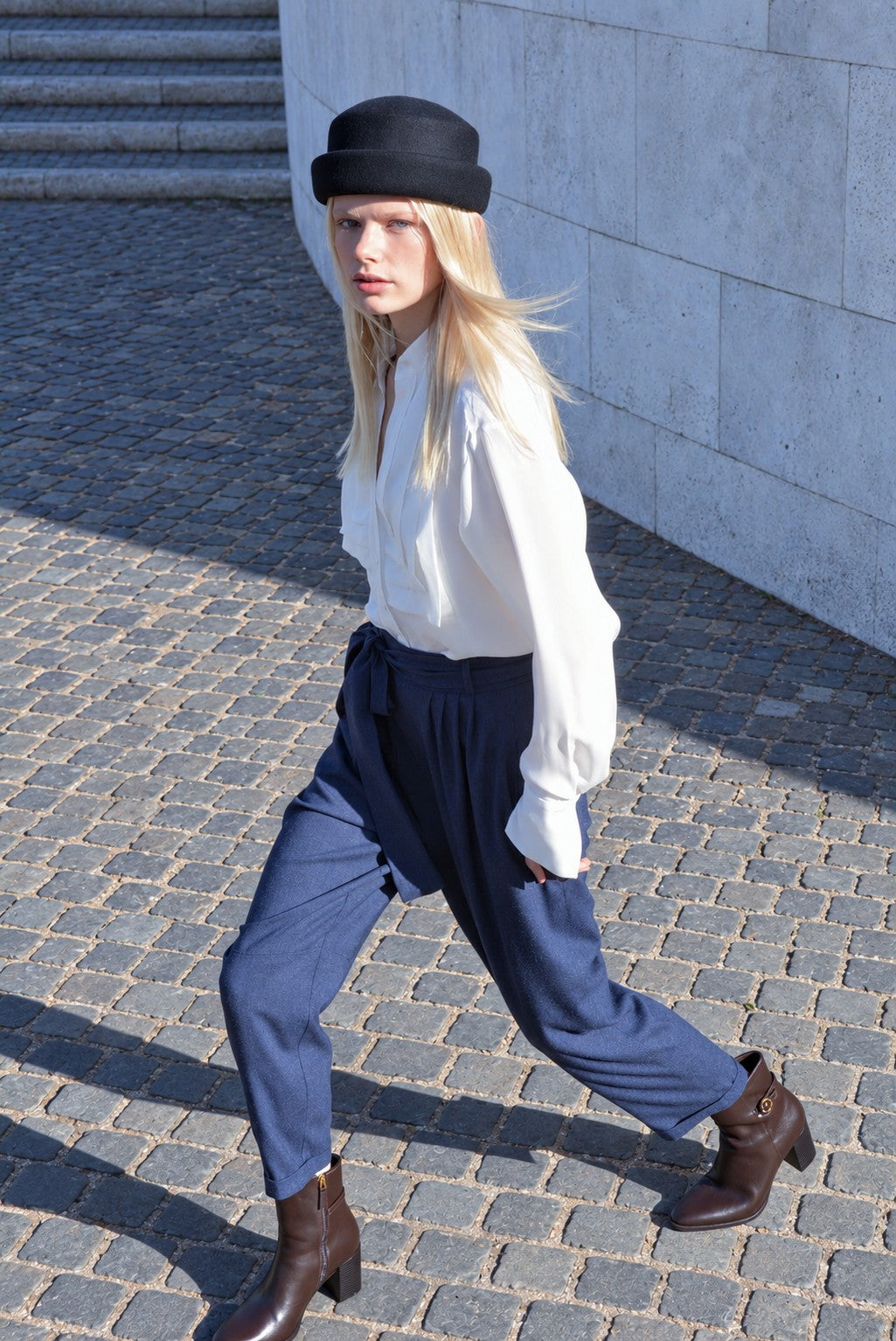Pleats Shirt Bianco
