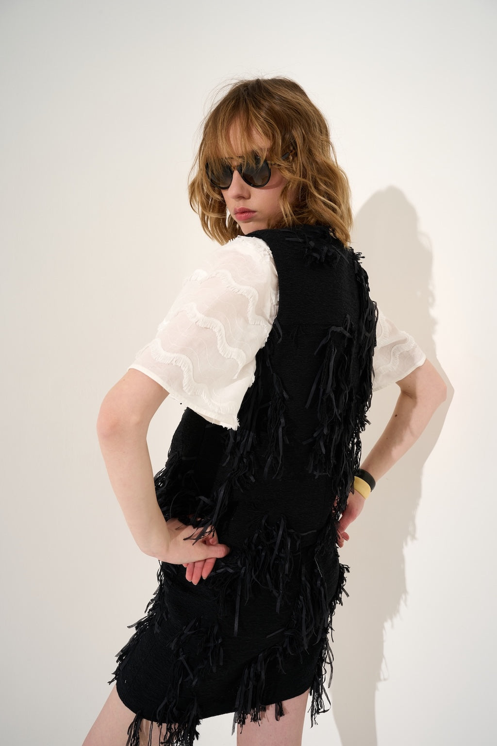 Gilet Frange Nero