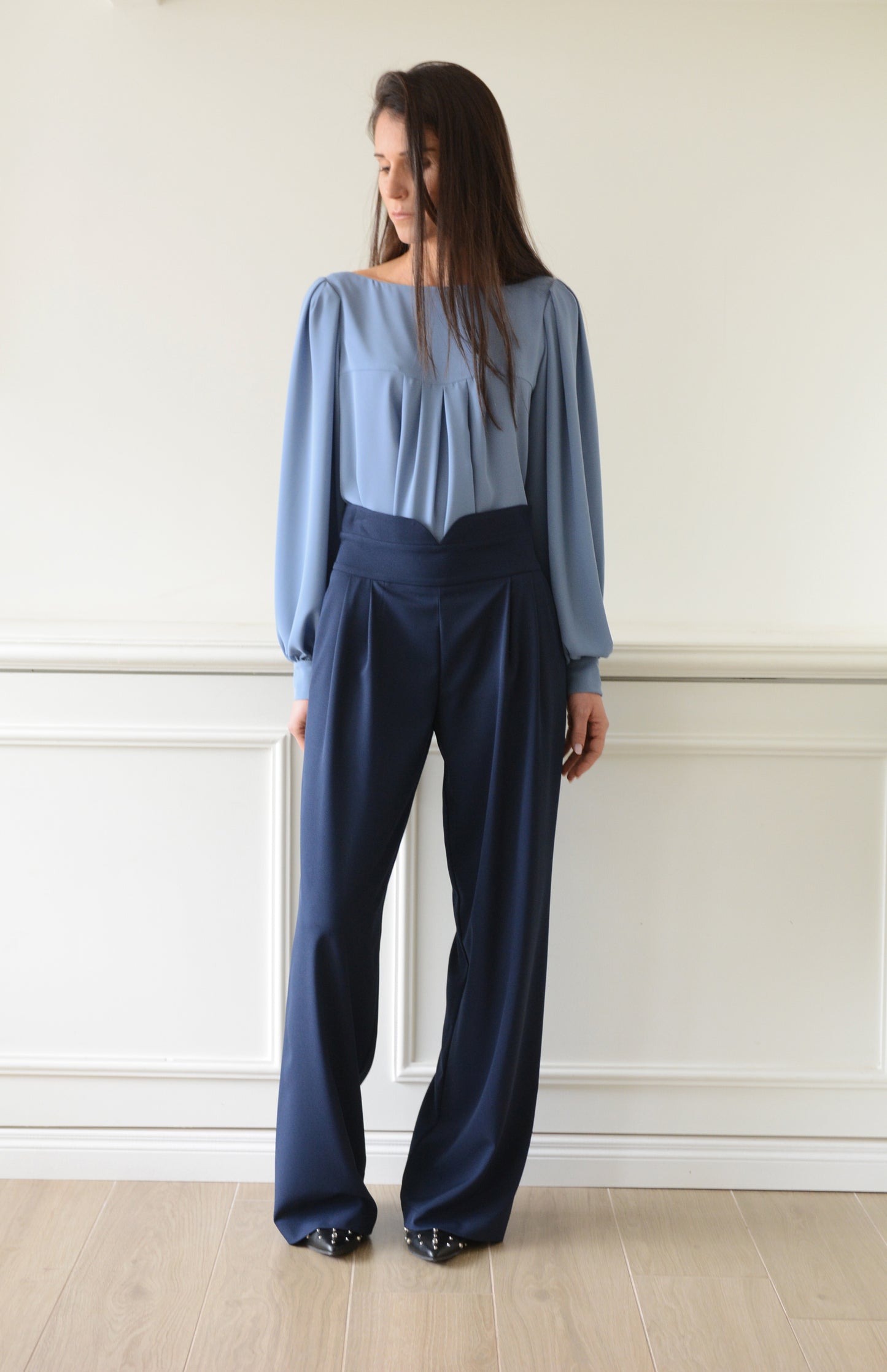 Mannish Pants Blu