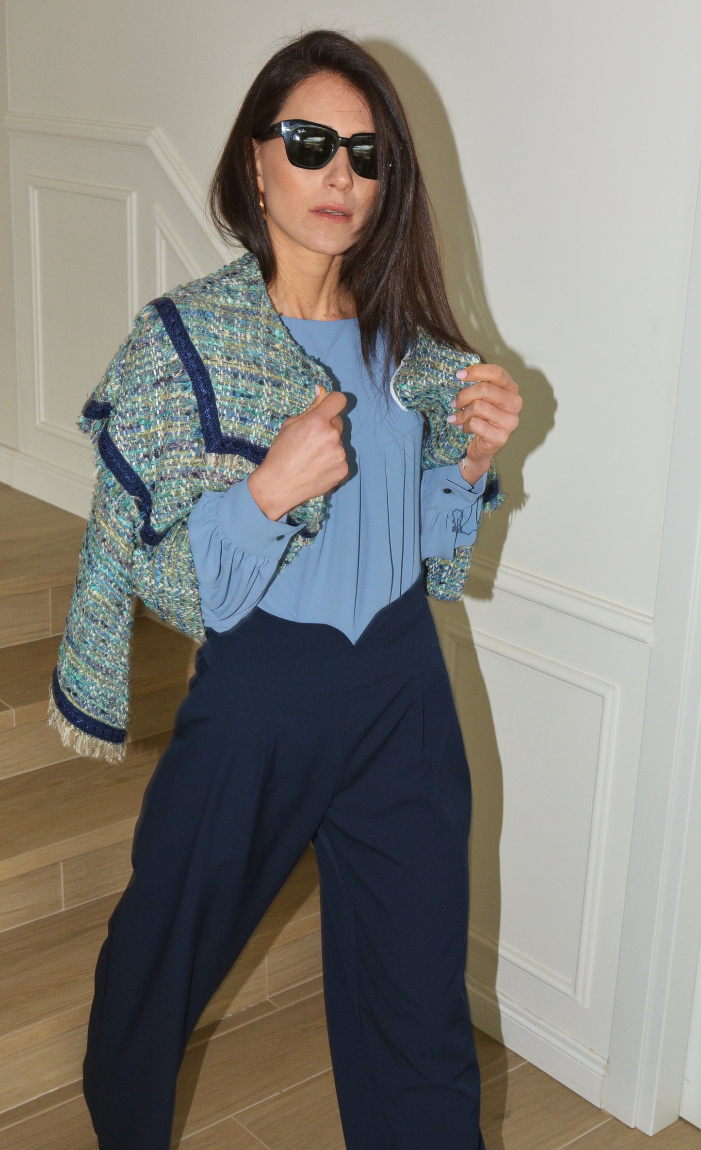 Mannish Pants Blu
