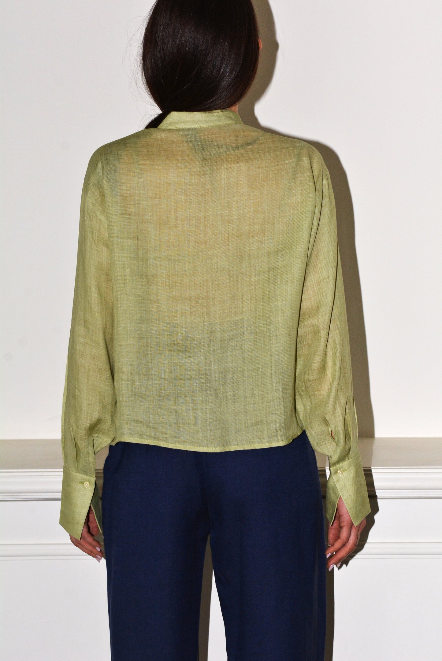 Pleats Shirt Verde
