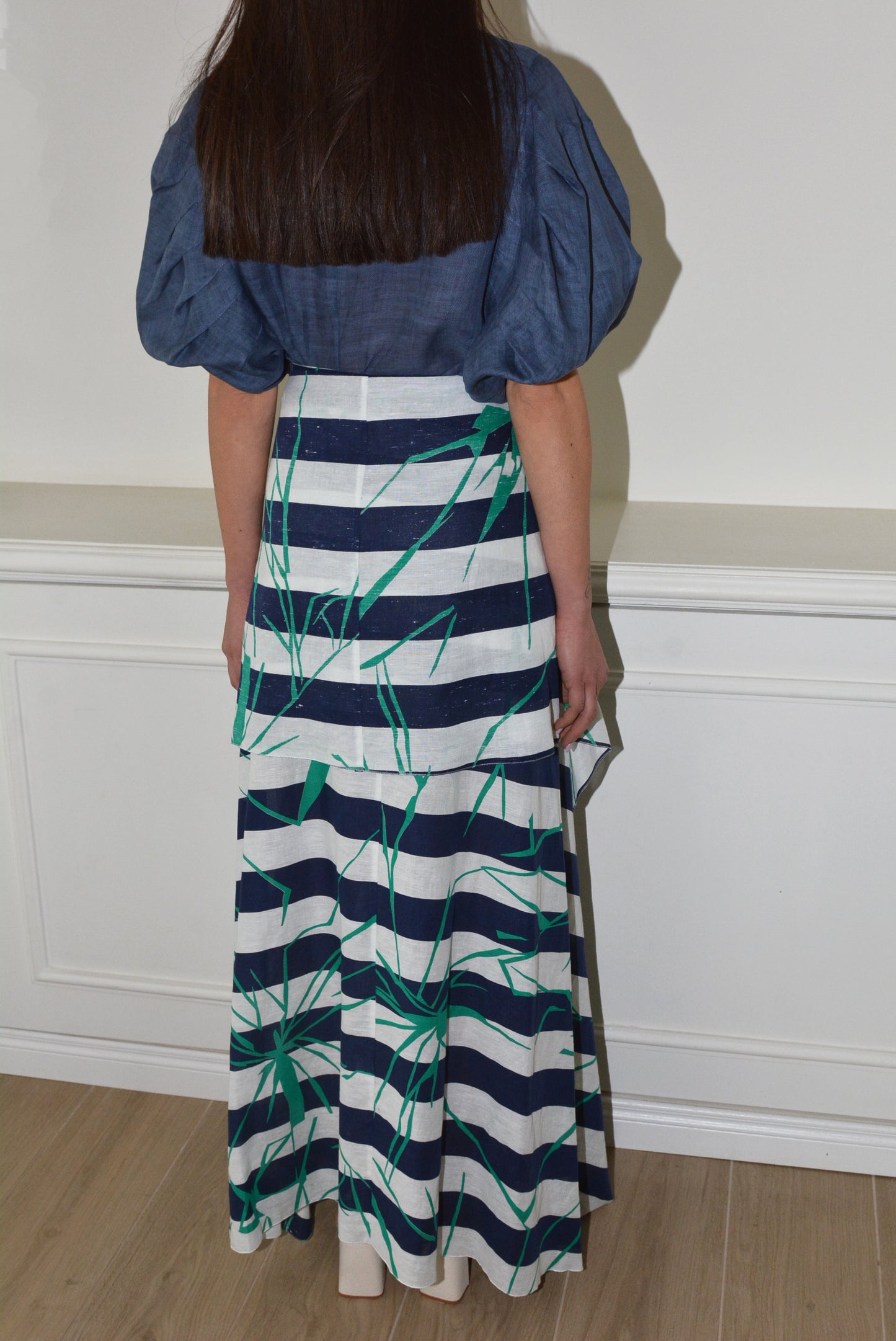 Blue Stripes Skirt