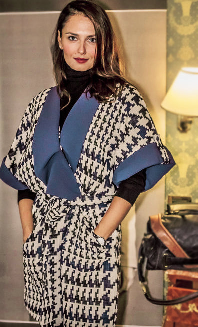 Anna Safroncik wears Chiara Baschieri kimono coat