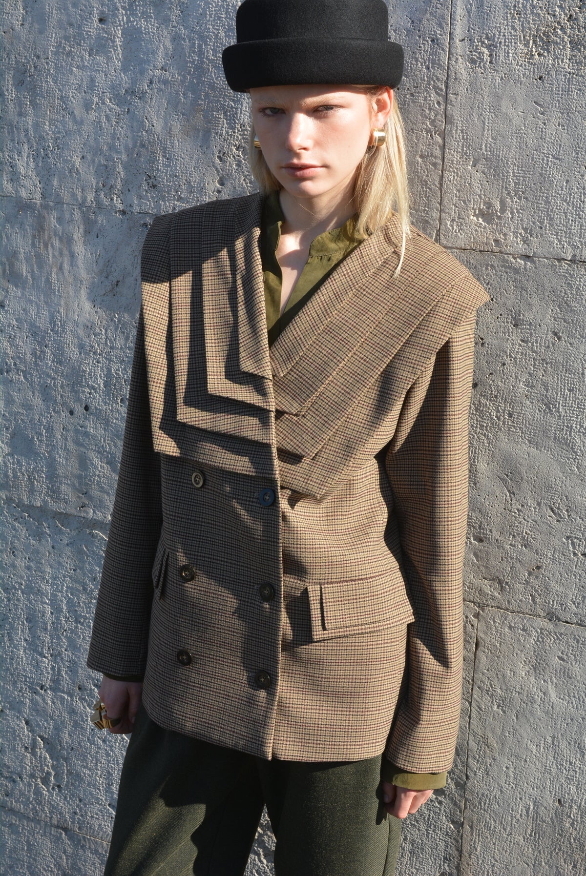 Pleats Blazer Micro Piedepoule