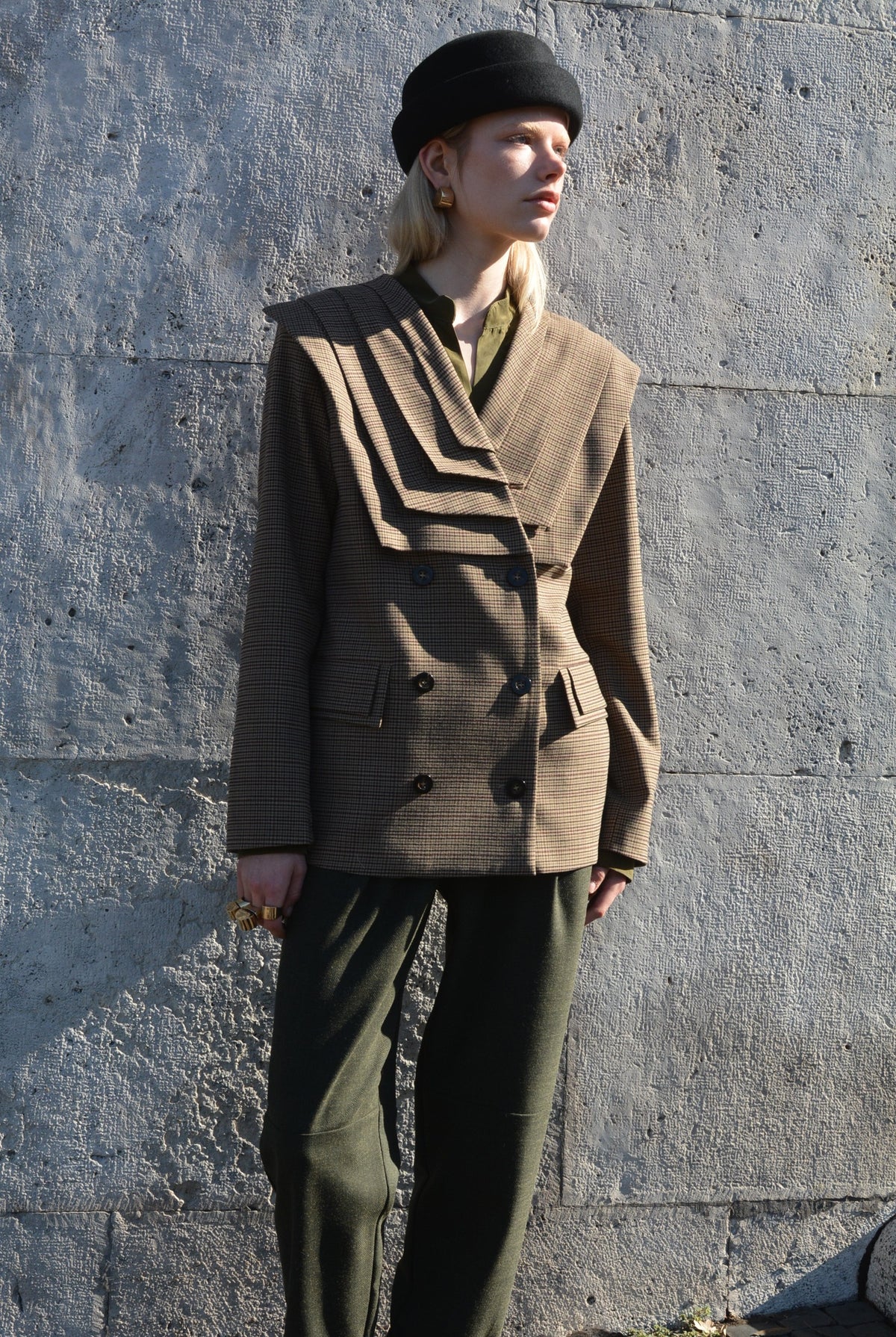 Pleats Blazer Micro Piedepoule