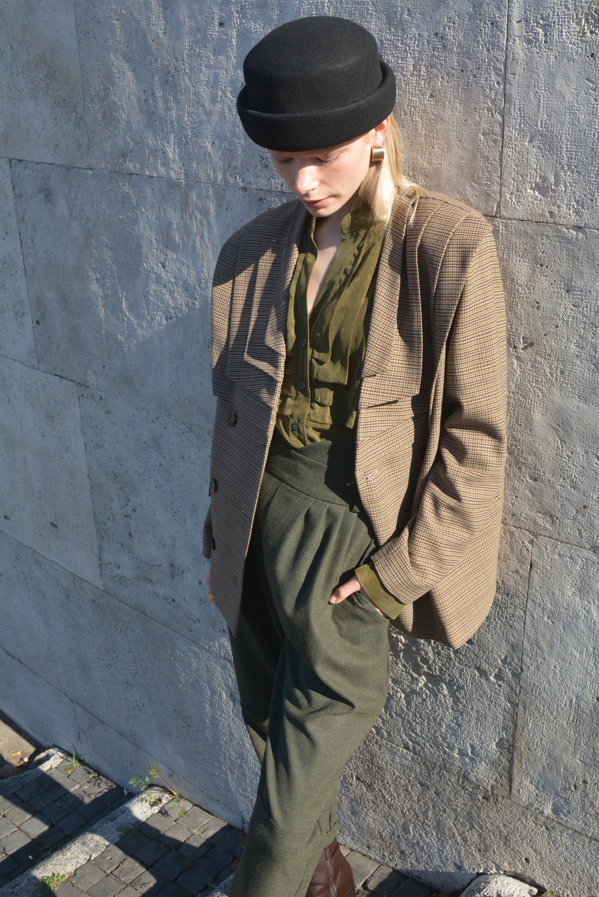 Pleats Blazer Micro Piedepoule