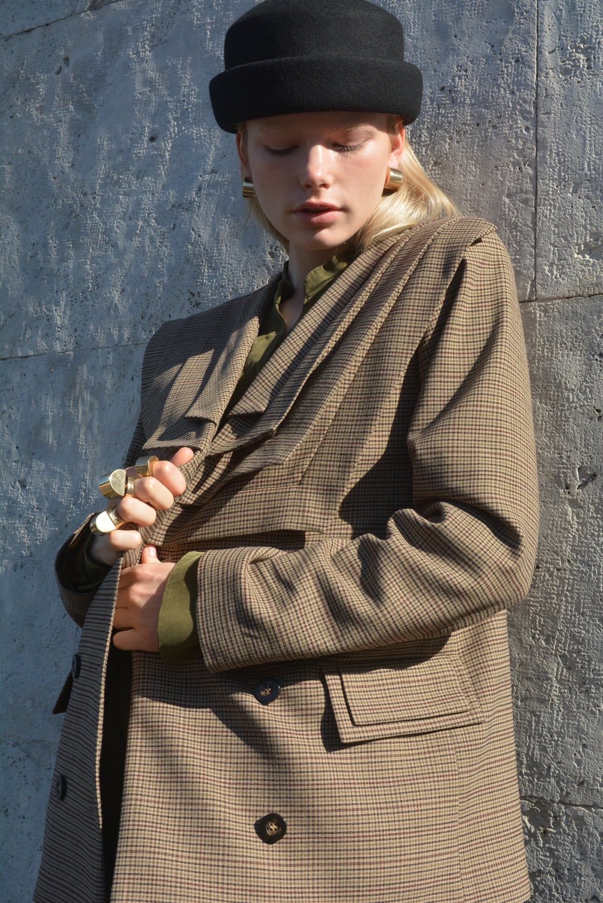Pleats Blazer Micro Piedepoule