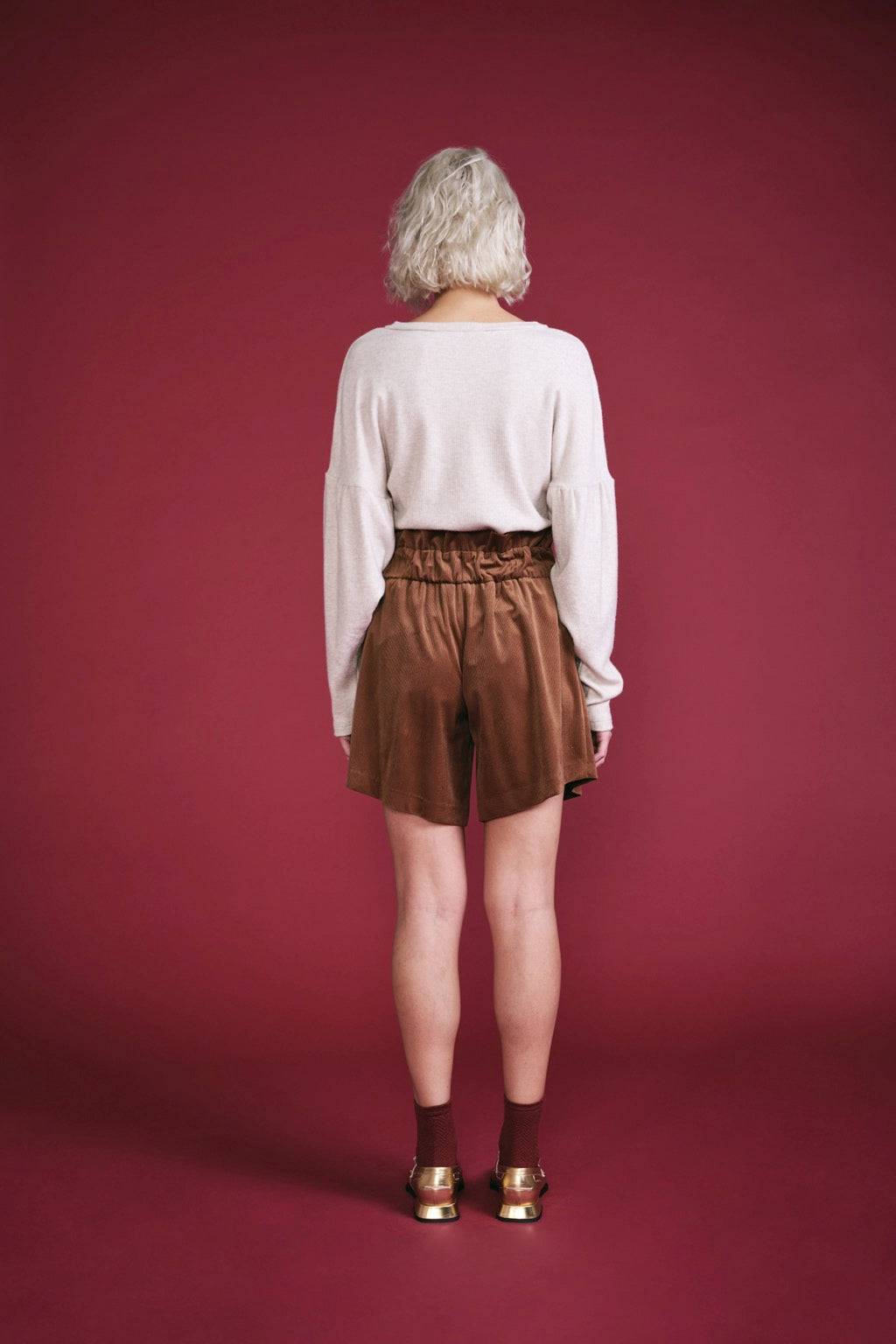 Shorts Velluto Cognac