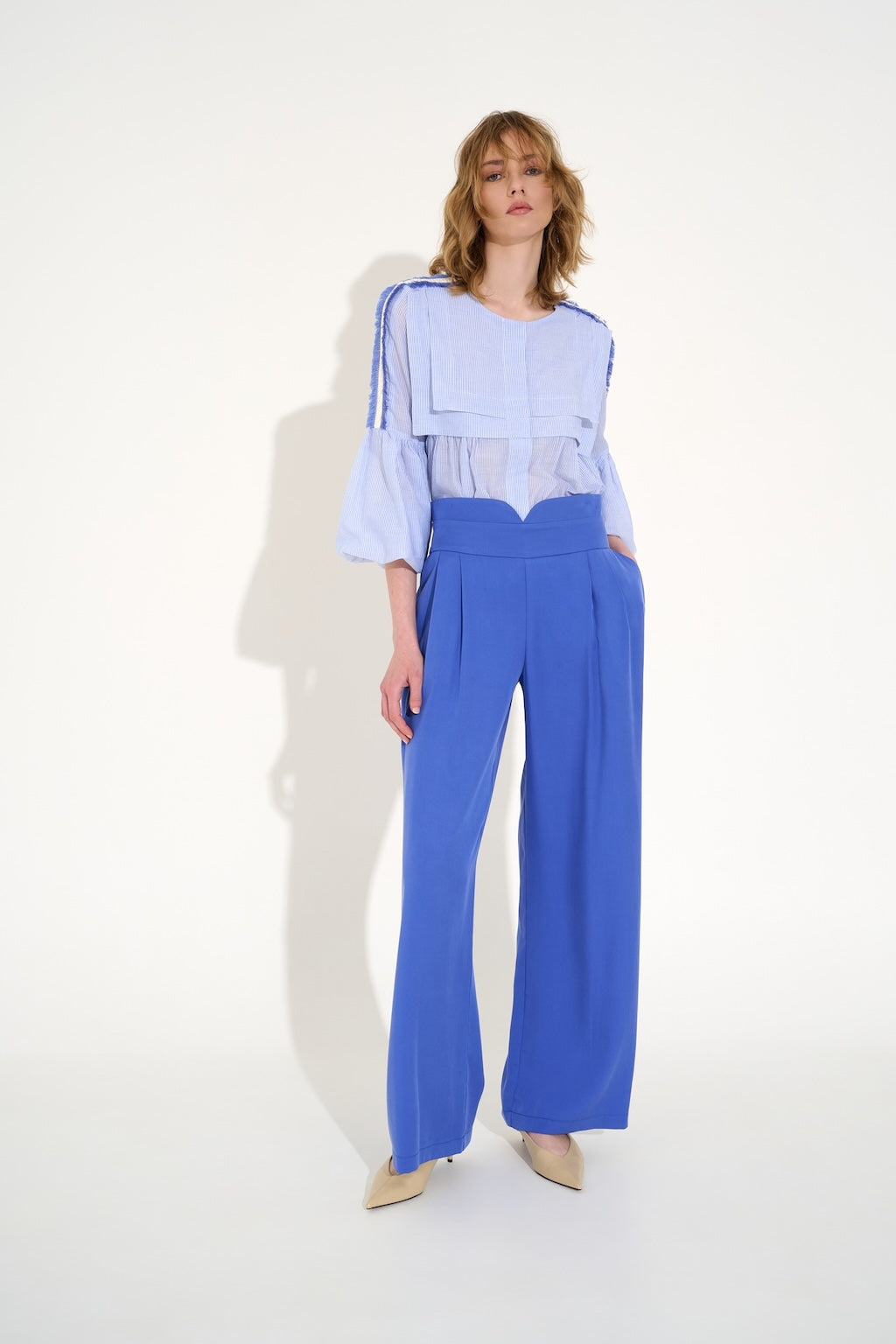 Pants Mannish Blu