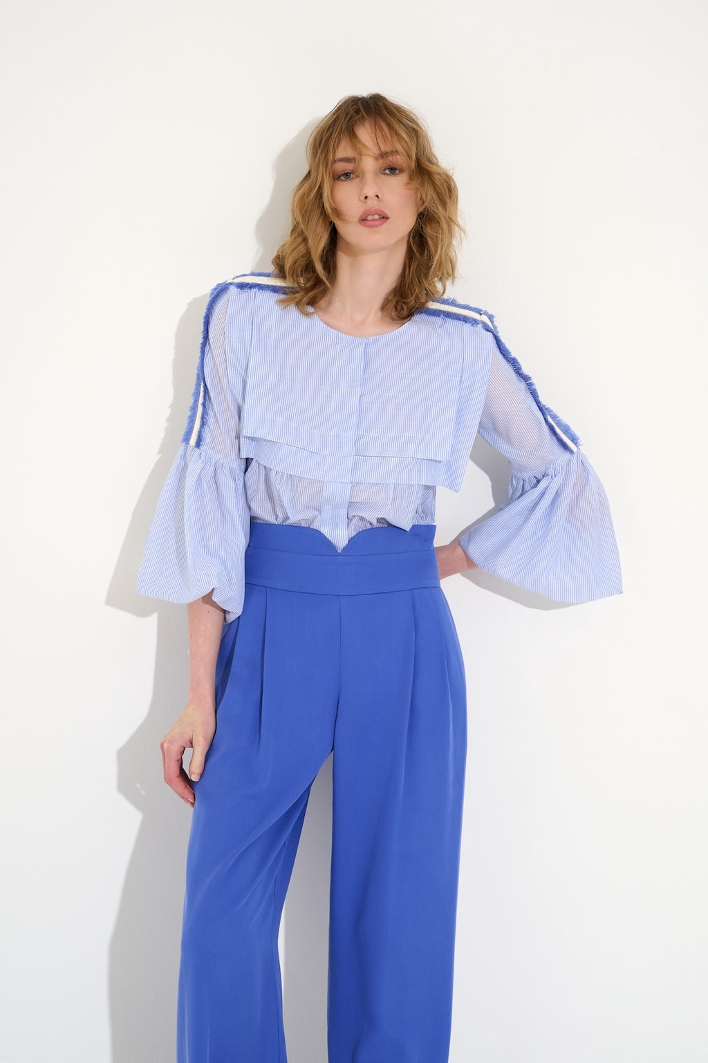 Pants Mannish Blu