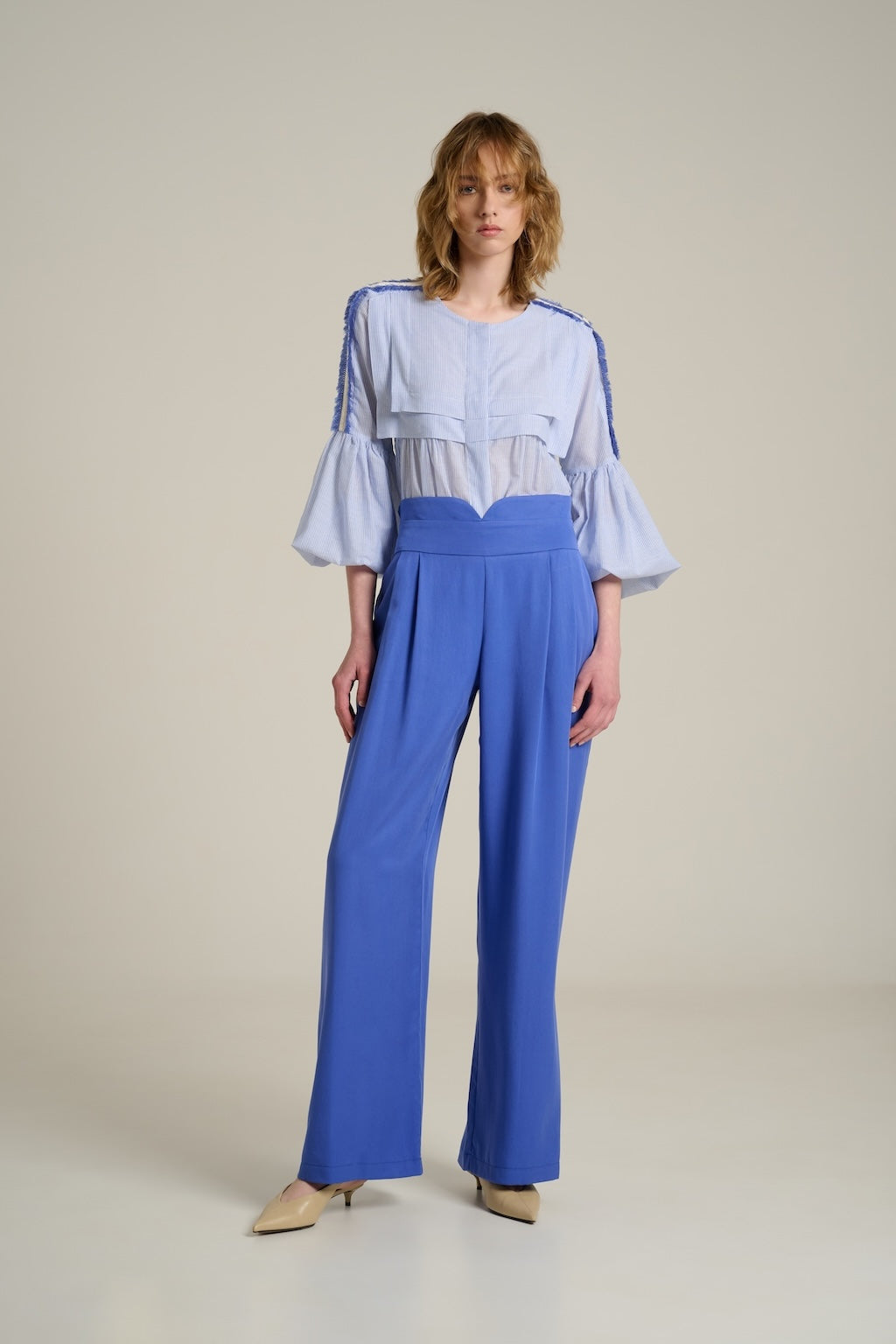Pants Mannish Blu