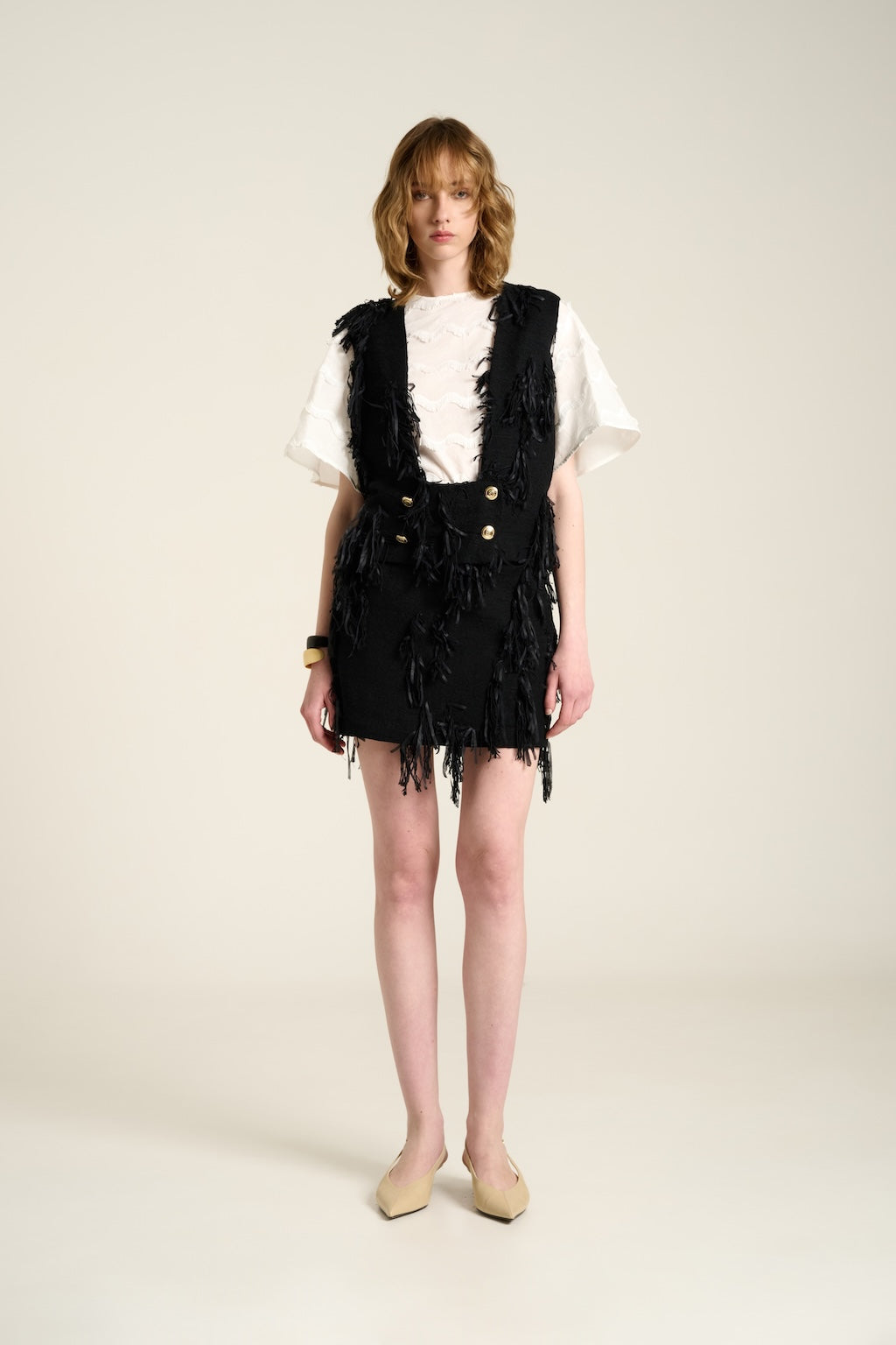 Gilet Frange Nero