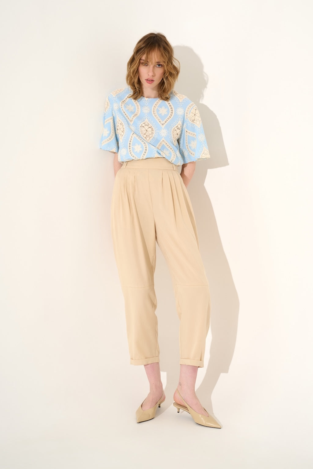Blusa Ricamata Cielo