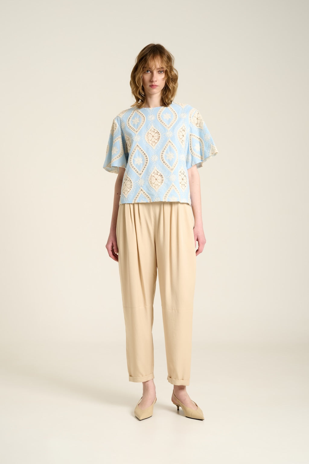 Blusa Ricamata Cielo