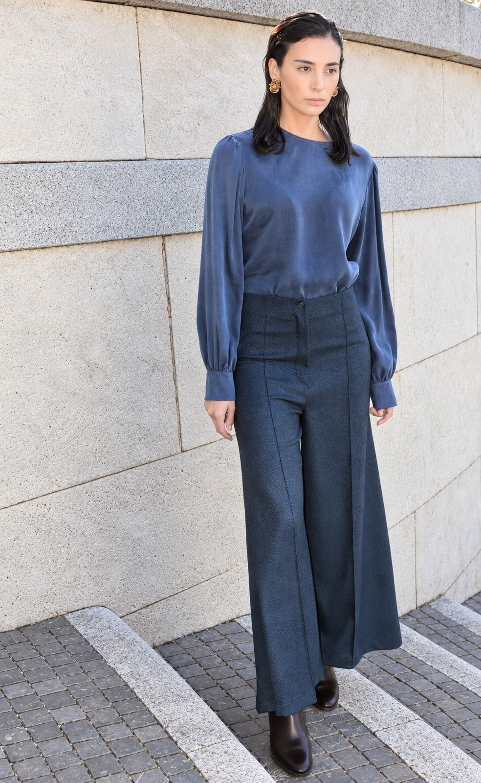 Wide Pants Blue