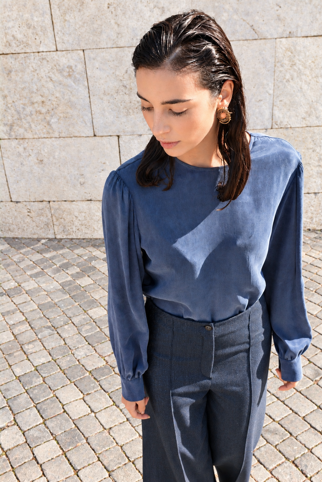 Wide Pants Blue