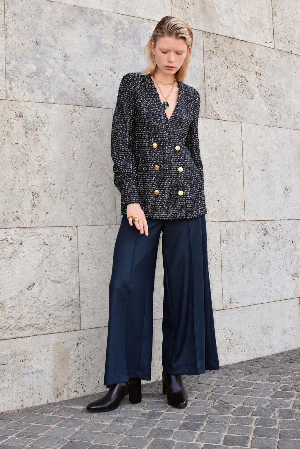 Wide Pants Blue