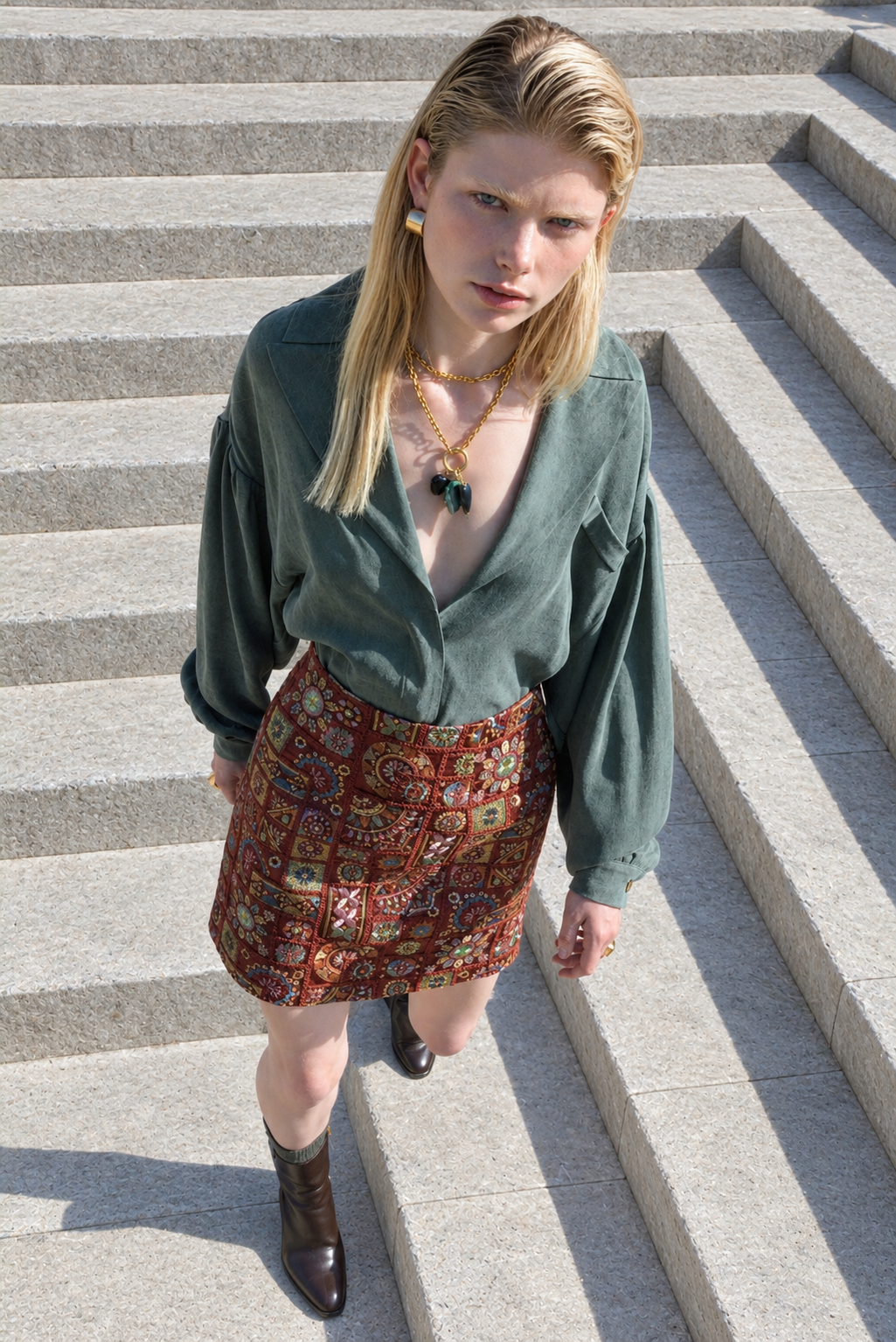 Mini Skirt ricamata
