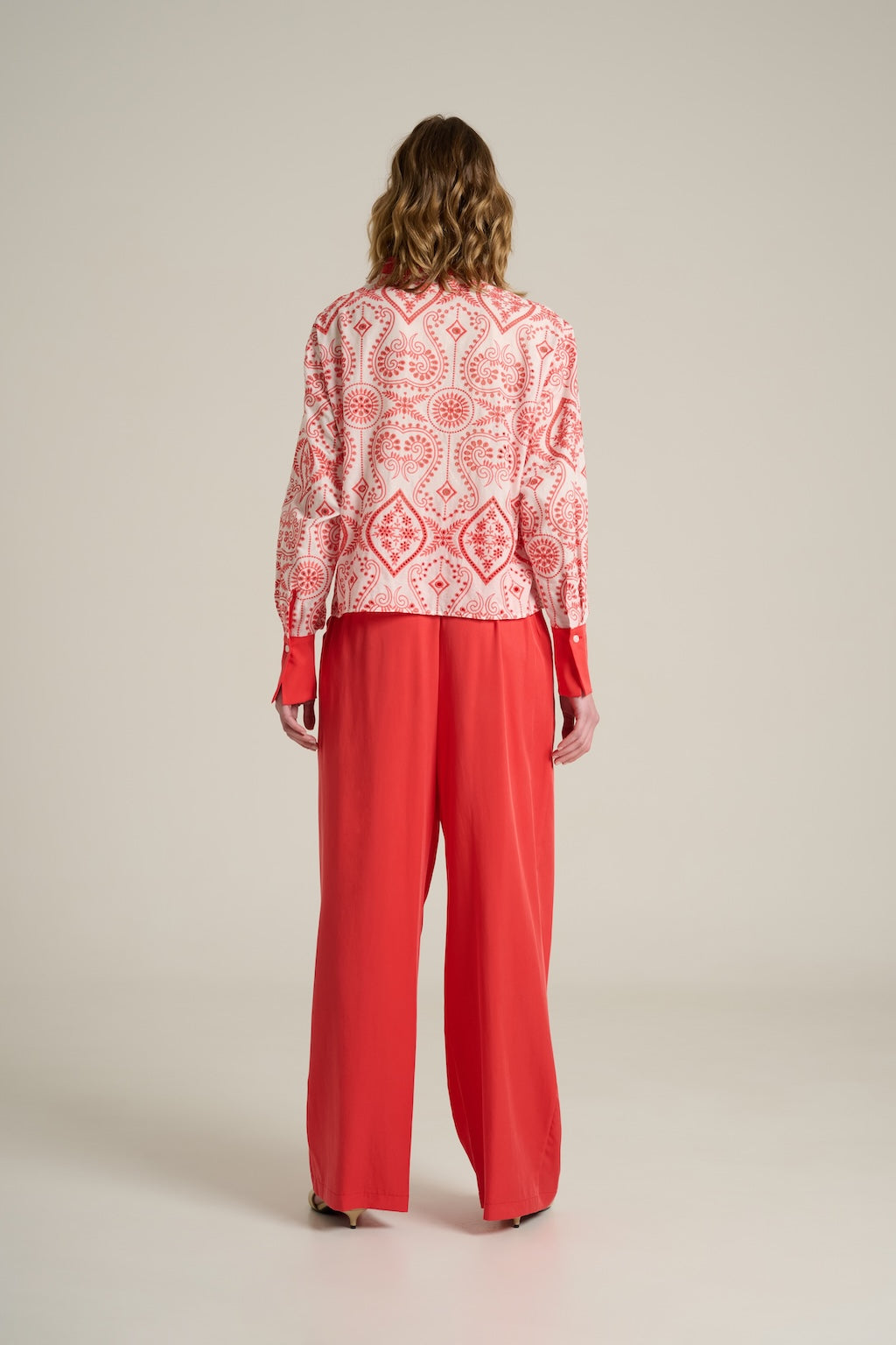 Pleats Shirt Corallo