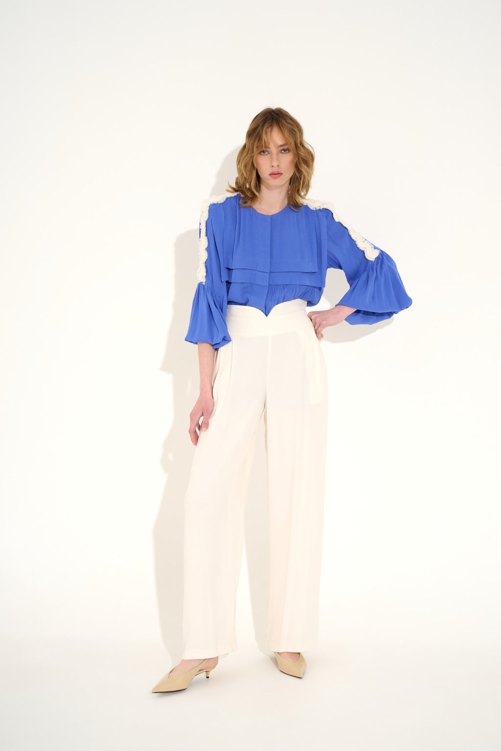 Pants Mannish Avorio