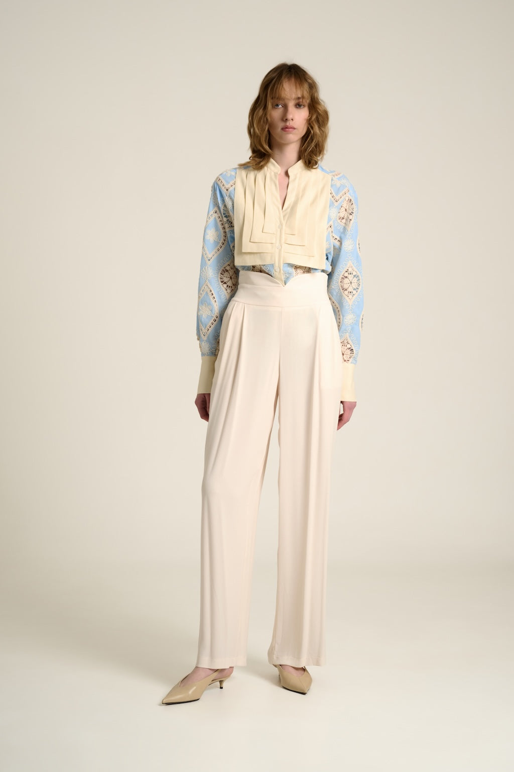 Pants Mannish Avorio