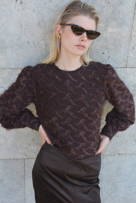 Fringes Blouse Cioccolato