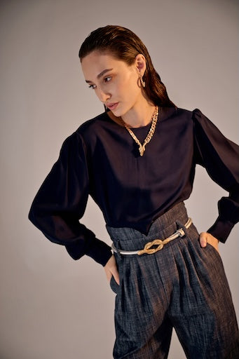 Navy Blouse